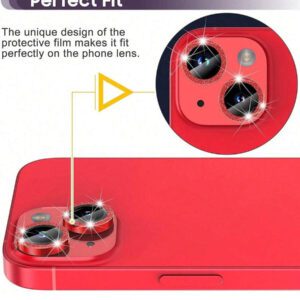 Compatible avec le cache-caméra d'Apple. Protecteur de lentille pailleté. Cadeau pour l'anniversaire, la famille, les amis. Cristal scintillant, protecteur de lentille, accessoires de téléphone. Étanche, antichoc, anti-chute, anti-rayures, anti-traces de doigts, protection complète
