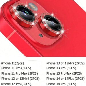 Compatible avec le cache-caméra d'Apple. Protecteur de lentille pailleté. Cadeau pour l'anniversaire, la famille, les amis. Cristal scintillant, protecteur de lentille, accessoires de téléphone. Étanche, antichoc, anti-chute, anti-rayures, anti-traces de doigts, protection complète