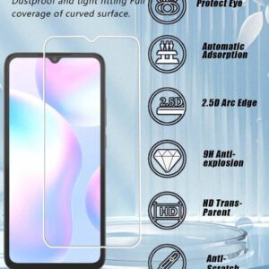 2 pièces Protecteur d'écran résistant aux rayures avec dureté 9H, toucher lisse, anti-poussière, imperméable, résistant aux empreintes digitales et aux rayures, compatible avec la série /Redmi. Accessoires de protection d'écran de téléphone essentiels, applicables pour une utilisation quotidienne, au bureau et à la maison. Protecteur d'écran de téléphone antichoc et anti-chute