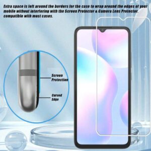 2 pièces Protecteur d'écran résistant aux rayures avec dureté 9H, toucher lisse, anti-poussière, imperméable, résistant aux empreintes digitales et aux rayures, compatible avec la série /Redmi. Accessoires de protection d'écran de téléphone essentiels, applicables pour une utilisation quotidienne, au bureau et à la maison. Protecteur d'écran de téléphone antichoc et anti-chute