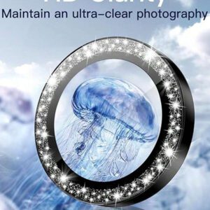 3 pièces Film protecteur d'objectif de caméra compatible avec LPhone 16, 15, 14.13, 12, 11, anneau en métal en verre trempé, couverture claire HD (noir) résistante aux chocs, aux rayures et aux traces de doigts, protection complète et étanche