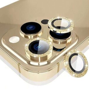 3 pièces Film protecteur d'objectif de caméra compatible avec LPhone 16, 15, 14.13, 12, 11, anneau en métal en verre trempé, couverture claire HD (noir) résistante aux chocs, aux rayures et aux traces de doigts, protection complète et étanche