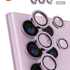 1 set, protection d'objectif d'appareil photo, anneau en métal en verre trempé 9H, protecteur d'écran, accessoires décoratifs, compatible avec les modèles S22/S23/S24 Ultra/S25 Ultra/Galaxy Z Fold 7/Galaxy Z FLIP 7/Galaxy Z Fold 6/Galaxy Z FLIP 6, anti-chute, étanche, résistant aux rayures, antichoc, anti-empreintes digitales à adhésion automatique, protection intégrale