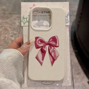 1 pièce Étui de téléphone en TPU avec nœud papillon, décoration élégante imprimée léopard. Compatible avec /Redmi, étanche, antichoc, anti-chute, résistant aux rayures