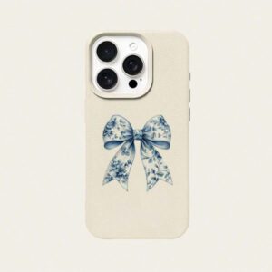1 pièce Étui de téléphone en TPU avec nœud papillon, décoration élégante imprimée léopard. Compatible avec /Redmi, étanche, antichoc, anti-chute, résistant aux rayures