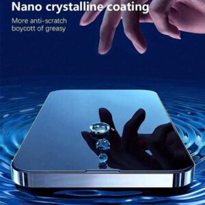 CSDZ 3+3 pièces Protecteur d'écran compatible avec 11 12 13 14 16Pro Max 14 Plus 15 15pro, 3 protections d'écran en verre trempé anti-transpiration et anti-huile, clair. Cadeaux pour anniversaire, famille, amis. Protecteur d'écran de téléphone, accessoires de téléphone étanches antichocs anti-chute anti-rayures anti-empreintes digitales protection d'écran intégrale. Applicable pour le bouclier quotidien, le bureau, la maison