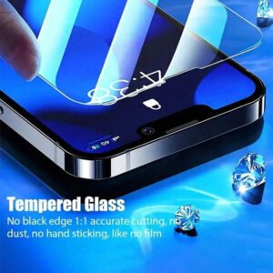 CSDZ 3+3 pièces Protecteur d'écran compatible avec 11 12 13 14 16Pro Max 14 Plus 15 15pro, 3 protections d'écran en verre trempé anti-transpiration et anti-huile, clair. Cadeaux pour anniversaire, famille, amis. Protecteur d'écran de téléphone, accessoires de téléphone étanches antichocs anti-chute anti-rayures anti-empreintes digitales protection d'écran intégrale. Applicable pour le bouclier quotidien, le bureau, la maison