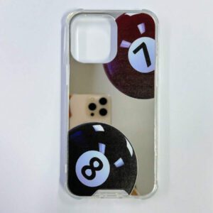 1 pièce Étui de protection pour téléphone, design graphique de billard, noir mat, anti-rayures et anti-traces de doigts. Compatible avec 16/16Pro/16Plus/15/15ProMax/15Pro/11/12/13/14ProMax/11Pro/11ProMax/12Pro/12ProMax/13Pro/13ProMax/14Pro/14ProMax. Texture premium créative.