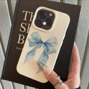 1 pièce Étui de téléphone en TPU avec nœud papillon, décoration élégante imprimée léopard. Compatible avec /Redmi, étanche, antichoc, anti-chute, résistant aux rayures