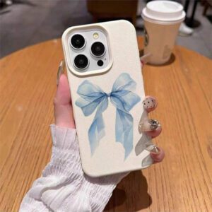1 pièce Étui de téléphone en TPU avec nœud papillon, décoration élégante imprimée léopard. Compatible avec /Redmi, étanche, antichoc, anti-chute, résistant aux rayures