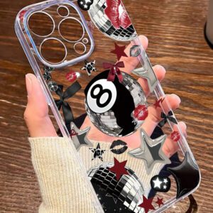 1 pièce Étui de protection pour téléphone, design graphique de billard, noir mat, anti-rayures et anti-traces de doigts. Compatible avec 16/16Pro/16Plus/15/15ProMax/15Pro/11/12/13/14ProMax/11Pro/11ProMax/12Pro/12ProMax/13Pro/13ProMax/14Pro/14ProMax. Texture premium créative.
