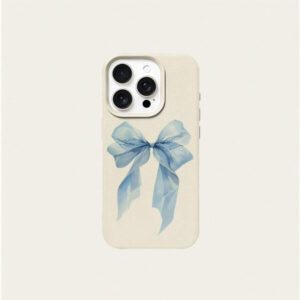 1 pièce Étui de téléphone en TPU avec nœud papillon, décoration élégante imprimée léopard. Compatible avec /Redmi, étanche, antichoc, anti-chute, résistant aux rayures