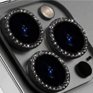 3 pièces Protecteur d'anneau métallique compatible avec 16 15 14 13 11 12 Pro Max Mini Protection de l'objectif de la caméra. Compatible avec 11 14 Pro Max. Cadeau pour l'anniversaire, la famille, les amis. Cristal scintillant, protecteur d'objectif, accessoires de téléphone. Étanche, antichoc, anti-chute, anti-rayures, anti-traces de doigts, protection complète