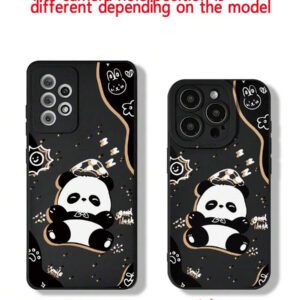 Coque de téléphone de protection avec peinture de panda et corde de fleurs de prunier, coque épaisse et douce anti-chute beige simple, compatible avec 16/16pro/16promax/16plus/15XR/7/8 iPhone15Promax/12PROMAX/13PROMAX/14PROMAX 13 14 11 12p14 P11 P12 XS.XR /78P.78GES2, convient à A134G A22 A21S A514G A52 S22 ULTRA A335G, convient à Redmi 10 Redmi Note 114G Redmi 11Lite A53tpuA14/A23/S23ULTRA S24 A14 A15 S23 A73 Redmi, étanche, antichoc, résistant aux rayures