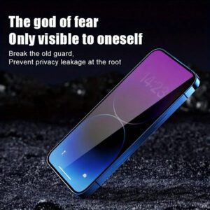 3 pièces Verre trempé violet pour protection de l'écran de confidentialité pour iPhone 7 8 X XS XS MAX 11 12 13 MINI 14 15 16 Pro PLUS ProMax. Essentiels de protection d'écran, applicable pour le bouclier quotidien, le bureau, la protection d'écran de confidentialité à domicile. Accessoires pour téléphone