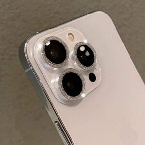 3 pièces Protecteur d'anneau métallique compatible avec 16 15 14 13 11 12 Pro Max Mini Protection de l'objectif de la caméra. Compatible avec 11 14 Pro Max. Cadeau pour l'anniversaire, la famille, les amis. Cristal scintillant, protecteur d'objectif, accessoires de téléphone. Étanche, antichoc, anti-chute, anti-rayures, anti-traces de doigts, protection complète