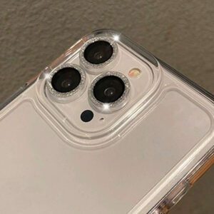 3 pièces Protecteur d'anneau métallique compatible avec 16 15 14 13 11 12 Pro Max Mini Protection de l'objectif de la caméra. Compatible avec 11 14 Pro Max. Cadeau pour l'anniversaire, la famille, les amis. Cristal scintillant, protecteur d'objectif, accessoires de téléphone. Étanche, antichoc, anti-chute, anti-rayures, anti-traces de doigts, protection complète