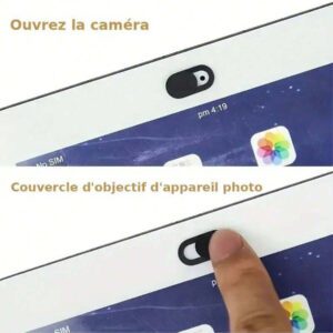 Cache webcam, curseur de volet, autocollant de protection pour caméra d'ordinateur portable, autocollant de protection pour objectif de téléphone pour téléphone, ordinateur portable, PC