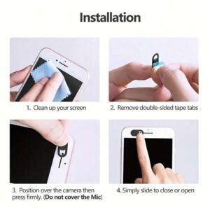 Cache webcam, curseur de volet, autocollant de protection pour caméra d'ordinateur portable, autocollant de protection pour objectif de téléphone pour téléphone, ordinateur portable, PC
