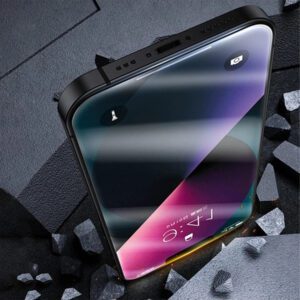 Lot de 4 films de protection d'écran anti-espion en verre trempé pour smartphone, compatibles avec iPhone 17, 16, 15, 14, 13, 12, 11 Pro Max, XR, X, XS Max, 7, 8 Plus. 5 films de protection anti-espion pour téléphone.