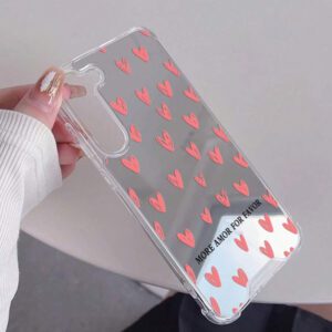 Étui transparent avec imprimé cœur différent compatible avec 16/11/12/13/14/15/15pro/15 Plus/15 Promax/7plus/8plus/X/Xs Max/Xr/11pro/12pro/13pro/14pro/12mini/13mini/11promax/12promax/13promax/14promax/14plus/6/6s/6plus/7/8/16Pro/16plus/16promax/Se et compatible avec Samsung Galaxy/A54/A14/A12/A13/A15/A32/A33/A24/A52S/S20/S21/S22/S23/S24/S23Plus/S24ultra/S25. Étanche, antichoc, résistant aux rayures.