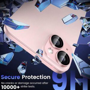 3 paquets, Protecteur d'écran d'objectif de caméra Apple pour iPhone 17 Pro/Compatible avec iPhone 17 Pro Max - [Mode de prise de vue d'origine] Protecteur d'écran de caméra en verre trempé HD incassable en métal pour accessoires iPhone (Orange)