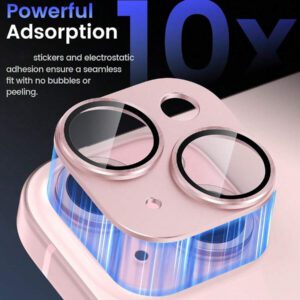 3 paquets, Protecteur d'écran d'objectif de caméra Apple pour iPhone 17 Pro/Compatible avec iPhone 17 Pro Max - [Mode de prise de vue d'origine] Protecteur d'écran de caméra en verre trempé HD incassable en métal pour accessoires iPhone (Orange)