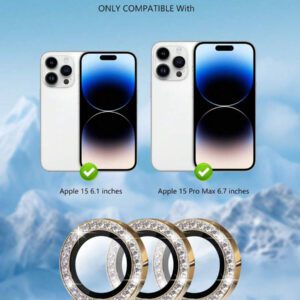 3 paquets, Protecteur d'écran d'objectif de caméra Apple pour iPhone 17 Pro/Compatible avec iPhone 17 Pro Max - [Mode de prise de vue d'origine] Protecteur d'écran de caméra en verre trempé HD incassable en métal pour accessoires iPhone (Orange)