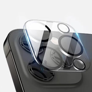 1 pièce Film de protection de lentille de caméra de téléphone portable avec cadre en diamant scintillant pour iPhone 15 ProMax, 14 ProMax, 13 Pro Max. Verre trempé transparent avec strass pour protection de la lentille