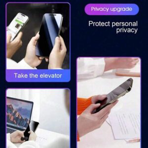 1 paquet Protecteur d'écran en céramique mate anti-espion, non en verre, céramique douce dépoli anti-espion et anti-éblouissement compatible avec 17/17 Pro/17 Pro Max/17 Air/16/16 Pro/16 Pro Max - Confidentialité à gauche et à droite et anti-éblouissement convenant pour le café/les déplacements (anti-traces de doigts + kit d'installation facile) Accessoires de protection d'écran essentiels pour une protection quotidienne