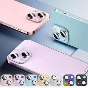 1 pièce Film de protection de lentille de caméra de téléphone portable avec cadre en diamant scintillant pour iPhone 15 ProMax, 14 ProMax, 13 Pro Max. Verre trempé transparent avec strass pour protection de la lentille