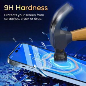 1 paquet Protecteur d'écran en céramique mate anti-espion, non en verre, céramique douce dépoli anti-espion et anti-éblouissement compatible avec 17/17 Pro/17 Pro Max/17 Air/16/16 Pro/16 Pro Max - Confidentialité à gauche et à droite et anti-éblouissement convenant pour le café/les déplacements (anti-traces de doigts + kit d'installation facile) Accessoires de protection d'écran essentiels pour une protection quotidienne