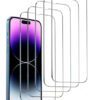 5 pièces Film de protection d'écran anti-chute HD compatible avec 16/16 Plus/16 Pro/16 Pro Max/15/15Pro/15Plus/15Promax. Cadeau pour l'anniversaire, la famille, les amis. Verre trempé, protecteur d'écran de téléphone, accessoires de téléphone. Étanche, antichoc, résistant aux rayures, anti-empreintes digitales, couvercle complet