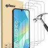 4 pièces Protecteur d'écran en verre trempé pour Galaxy A16 S20FE, A72, A71, A55, A54, A53, A35, A34, A33, A32, A36, A31, A16, A15, A14, A13, A12, A51, A50S, A25, A24, A30S, A20S. Protecteur d'écran essentiels, applicable pour une utilisation quotidienne, au bureau et à la maison. Accessoires de téléphone étanches, antichocs, anti-chute, anti-rayures et anti-traces de doigts avec couverture complète