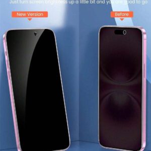 CSDZ 1 pack Protecteur d'écran en verre trempé œil de Faucon noir, compatible avec les séries 11/12/13/14/15/16/16 Plus/16 Pro/16 Pro Max