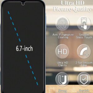 4 pièces Protecteur d'écran en verre trempé pour Galaxy A16 S20FE, A72, A71, A55, A54, A53, A35, A34, A33, A32, A36, A31, A16, A15, A14, A13, A12, A51, A50S, A25, A24, A30S, A20S. Protecteur d'écran essentiels, applicable pour une utilisation quotidienne, au bureau et à la maison. Accessoires de téléphone étanches, antichocs, anti-chute, anti-rayures et anti-traces de doigts avec couverture complète