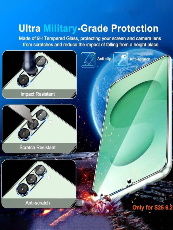 4 piÃ¨ces Protecteur d'Ã©cran en verre trempÃ© pour Galaxy A16 S20FE, A72, A71, A55, A54, A53, A35, A34, A33, A32, A36, A31, A16, A15, A14, A13, A12, A51, A50S, A25, A24, A30S, A20S. Protecteur d'Ã©cran essentiels, applicable pour une utilisation quotidienne, au bureau et Ã  la maison. Accessoires de tÃ©lÃ©phone Ã©tanches, antichocs, anti-chute, anti-rayures et anti-traces de doigts avec couverture complÃ¨te â€“ Image 24