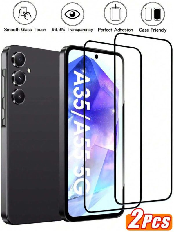 4 piÃ¨ces Protecteur d'Ã©cran en verre trempÃ© pour Galaxy A16 S20FE, A72, A71, A55, A54, A53, A35, A34, A33, A32, A36, A31, A16, A15, A14, A13, A12, A51, A50S, A25, A24, A30S, A20S. Protecteur d'Ã©cran essentiels, applicable pour une utilisation quotidienne, au bureau et Ã  la maison. Accessoires de tÃ©lÃ©phone Ã©tanches, antichocs, anti-chute, anti-rayures et anti-traces de doigts avec couverture complÃ¨te â€“ Image 25