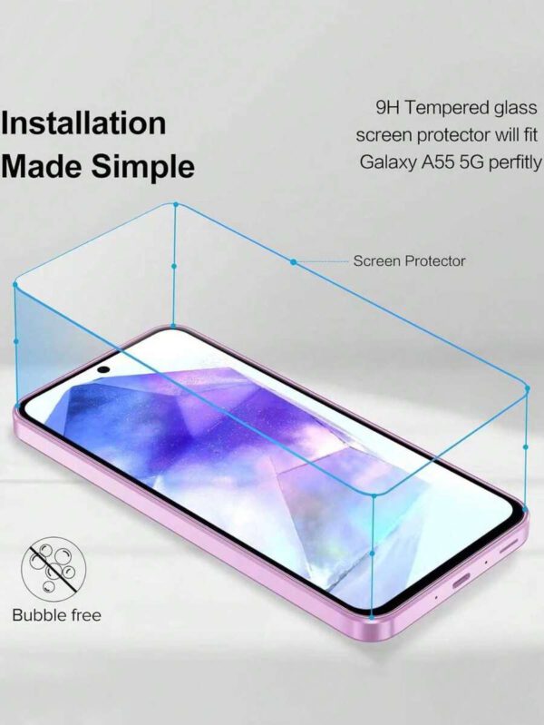 4 piÃ¨ces Protecteur d'Ã©cran en verre trempÃ© pour Galaxy A16 S20FE, A72, A71, A55, A54, A53, A35, A34, A33, A32, A36, A31, A16, A15, A14, A13, A12, A51, A50S, A25, A24, A30S, A20S. Protecteur d'Ã©cran essentiels, applicable pour une utilisation quotidienne, au bureau et Ã  la maison. Accessoires de tÃ©lÃ©phone Ã©tanches, antichocs, anti-chute, anti-rayures et anti-traces de doigts avec couverture complÃ¨te â€“ Image 28
