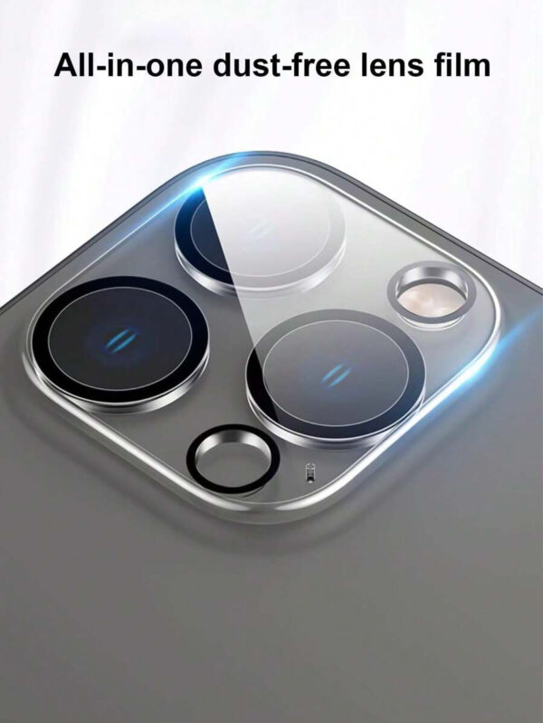 1 pièce Film de lentille transparent compatible avec 15/15Plus/15Pro/15Promax. Applicable pour bouclier quotidien, bureau, protection de lentille de caméra de téléphone à domicile. Étanche, antichoc, anti-chute, résistant aux rayures – Image 5