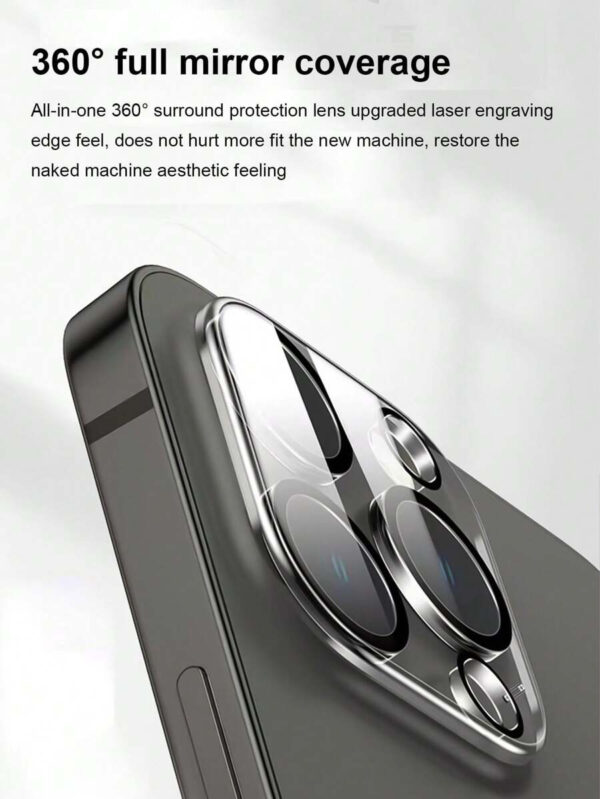1 pièce Film de lentille transparent compatible avec 15/15Plus/15Pro/15Promax. Applicable pour bouclier quotidien, bureau, protection de lentille de caméra de téléphone à domicile. Étanche, antichoc, anti-chute, résistant aux rayures – Image 7