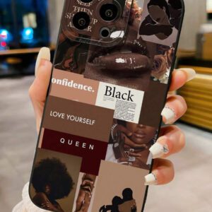 1 pièce Étui de téléphone de base avec motif de dessin de lèvres, compatible avec Apple, /Galaxy, Infinix, Redmi, OPPO, VIVO, Realme. Étanche, antichoc et résistant aux rayures.