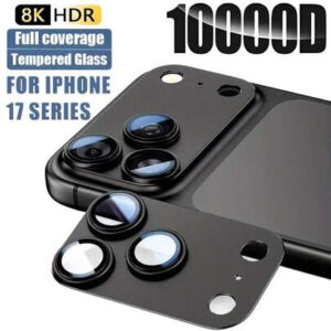 Protections d'appareil photo en verre trempé compatibles avec l'iPhone 17, films de protection d'objectif Ultra HD anti-rayures compatibles avec l'iPhone 17 Air, 17Pro, ProMax