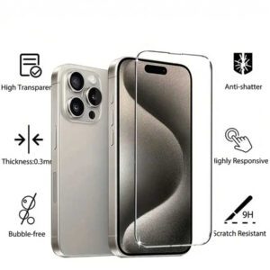 1 pièce Protection d'écran en verre trempé pour iPhone 17 16e 15 14 13 12 11 Pro Max 14 15 16 Plus Verre de protection