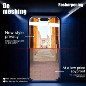 2 pièces Protecteur d'écran de confidentialité, compatible avec 16 Pro Max/15/14/13/7Plus/8Plus, anti-empreintes digitales, protection de confidentialité haut de gamme, prend en charge le déverrouillage facial. Cadeau pour l'anniversaire, la famille, les amis. Verre trempé, anti-espion, protecteur d'écran de téléphone, accessoires de téléphone. Étanche, antichoc, anti-chute, résistant aux rayures, protection intégrale