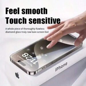 2 pièces Protecteur d'écran de confidentialité, compatible avec 16 Pro Max/15/14/13/7Plus/8Plus, anti-empreintes digitales, protection de confidentialité haut de gamme, prend en charge le déverrouillage facial. Cadeau pour l'anniversaire, la famille, les amis. Verre trempé, anti-espion, protecteur d'écran de téléphone, accessoires de téléphone. Étanche, antichoc, anti-chute, résistant aux rayures, protection intégrale