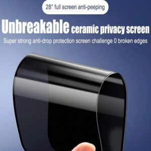 2 pièces Film protecteur d'écran anti-espionnage mat - Protecteur d'écran de confidentialité flexible à couverture complète, compatible avec l'iPhone 16 Pro Max/Galaxy S25 Ultra/Redmi et d'autres modèles. Pas en verre, confidentialité améliorée, surface lisse, application facile pour les écrans de smartphone. Cadeau pour l'anniversaire, la famille, les amis. Verre trempé, anti-espion, protecteur d'écran de téléphone, accessoires de téléphone
