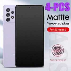 Lot de 4 protections d'écran en verre trempé pour Samsung Galaxy A05s / A05 / A16 5G / A14 5G / A35 5G / A55 5G / A23 5G / A24 5G / A04 / A04 S [dureté 9H] - Verre trempé HD, résistant aux rayures, installation facile [compatible avec les coques]
