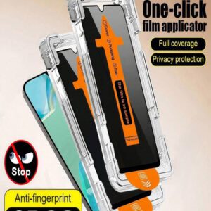 2 pièces Film protecteur d'écran anti-espionnage mat - Protecteur d'écran de confidentialité flexible à couverture complète, compatible avec l'iPhone 16 Pro Max/Galaxy S25 Ultra/Redmi et d'autres modèles. Pas en verre, confidentialité améliorée, surface lisse, application facile pour les écrans de smartphone. Cadeau pour l'anniversaire, la famille, les amis. Verre trempé, anti-espion, protecteur d'écran de téléphone, accessoires de téléphone