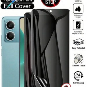2 pièces Film protecteur d'écran anti-espionnage mat - Protecteur d'écran de confidentialité flexible à couverture complète, compatible avec l'iPhone 16 Pro Max/Galaxy S25 Ultra/Redmi et d'autres modèles. Pas en verre, confidentialité améliorée, surface lisse, application facile pour les écrans de smartphone. Cadeau pour l'anniversaire, la famille, les amis. Verre trempé, anti-espion, protecteur d'écran de téléphone, accessoires de téléphone